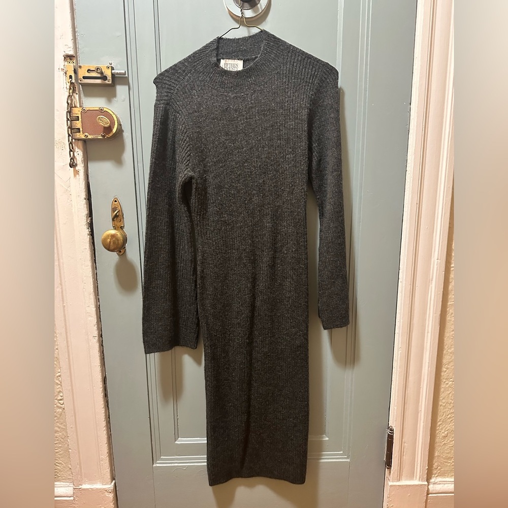 Fifteen Twenty Charcoal Sweater Dress